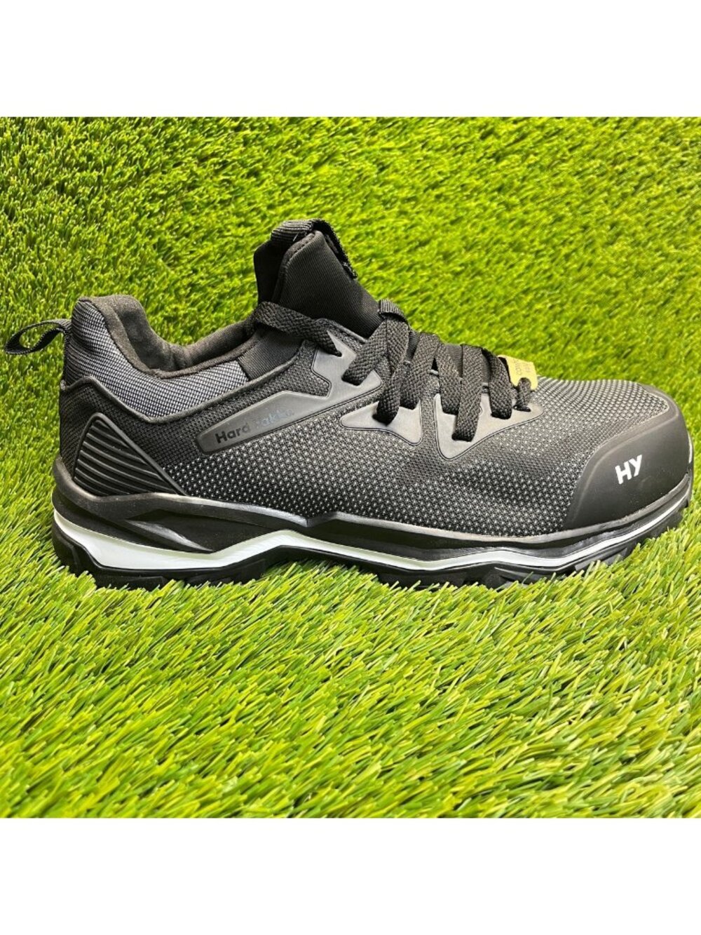 Hard Yakka Icon Mens Size 10.5 Black White Brown Composite Safety Toe Work Shoes
